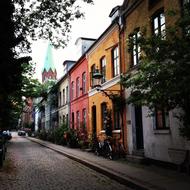 Fairy tale Street. Copenhagen, Denmark