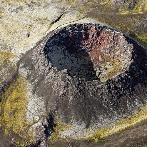 Eldborg Crater. , Iceland