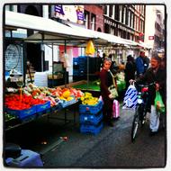 Ten Katestraat Market. Amsterdam, Netherlands
