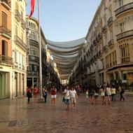 Shopping Street. Malaga, Spain